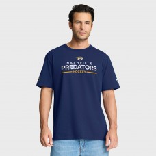 Nashville Predators Royal Badge of Honor Tri-Blend T-Shirt