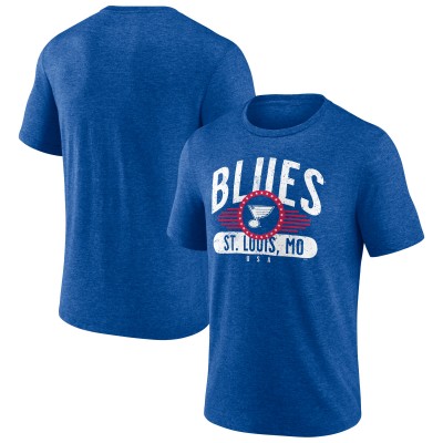 St. Louis Blues Blue Badge of Honor Tri-Blend T-Shirt
