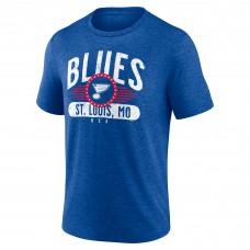 St. Louis Blues Blue Badge of Honor Tri-Blend T-Shirt