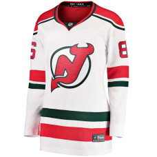 Женская джерси New Devils Jack Hughes Fanatics White Alternate Breakaway