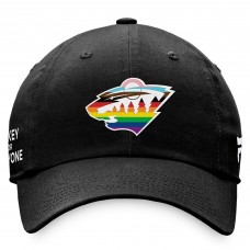 Бейсболка Minnesota Wild Team Logo Pride - Black