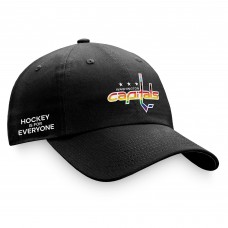 Washington Capitals Team Logo Pride Adjustable Hat - Black