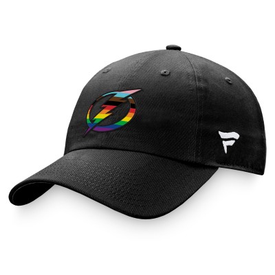 Бейсболка Tampa Bay Lightning Fanatics Black Team Logo Pride
