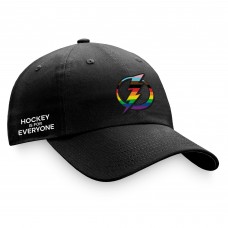 Бейсболка Tampa Bay Lightning Fanatics Black Team Logo Pride