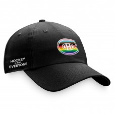 Montreal Canadiens Team Logo Pride Adjustable Hat - Black