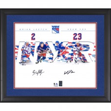 Multi-Signed New York Rangers Adam Fox & Brian Leetch Fanatics Authentic Framed 16 x 20 Dual Photograph Multi-Signed New York Rangers Adam Fox & Brian Leetch Fanatics Authentic Framed 16 x 20 Dual Photograph