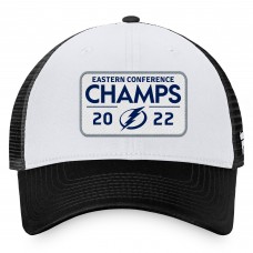 Tampa Bay Lightning 2022 Eastern Conference Champions Locker Room Trucker Adjustable Hat - Black