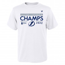 Tampa Bay Lightning Youth 2022 Eastern Conference Champions Locker Room T-Shirt - White