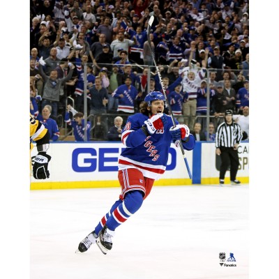 Unsigned New York Rangers Artemi Panarin Fanatics Authentic 2022 Stanley Cup Playoffs Round 1 Game 7 Overtime Celebration Photograph