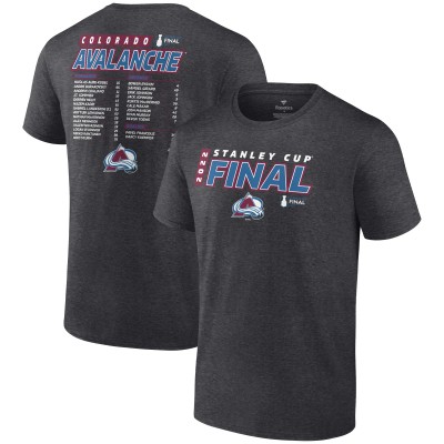 Футболка Colorado Avalanche 2022 Stanley Cup Final Own Goal Roster - Heathered Charcoal