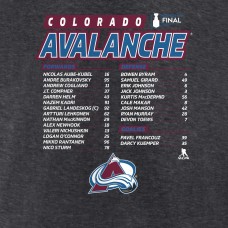 Футболка Colorado Avalanche 2022 Stanley Cup Final Own Goal Roster - Heathered Charcoal