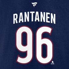 Футболка с номером Mikko Rantanen Colorado Avalanche 2022 Stanley Cup Champions Authentic Stack - Navy