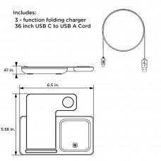 Washington Capitals Keyscaper 3-In-1 Wireless Charger