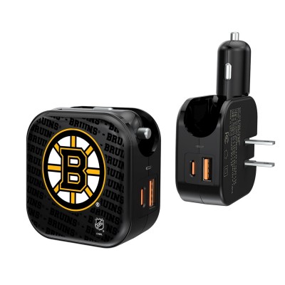 Блок питания Boston Bruins Team Logo Dual Port USB