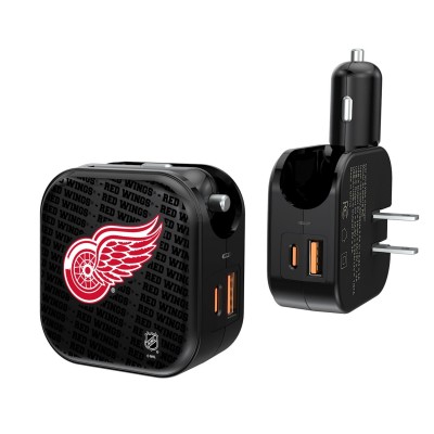 Блок питания Detroit Red Wings Team Logo Dual Port USB