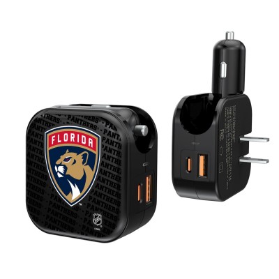 Зарядка Florida Panthers Team Logo Dual Port USB Car & Home