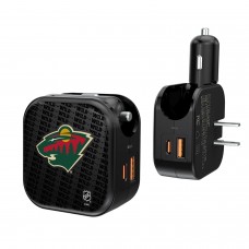 Блок питания Minnesota Wild Team Logo Dual Port USB