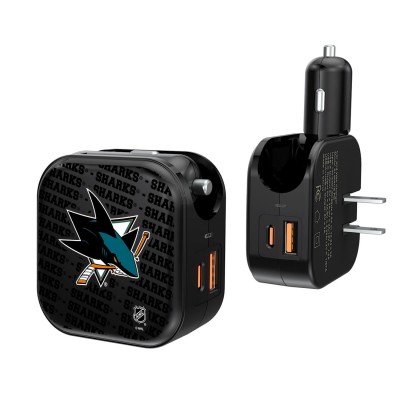 Блок питания San Jose Sharks Team Logo Dual Port USB