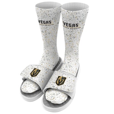 Носки и шлепки Vegas Golden Knights ISlide Speckle - White