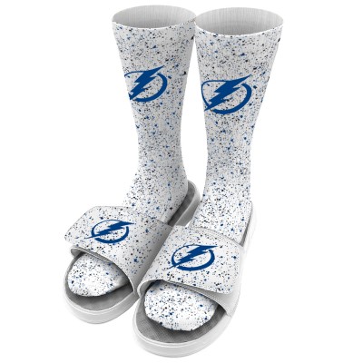 Носки и шлепки Tampa Bay Lightning ISlide Speckle - White