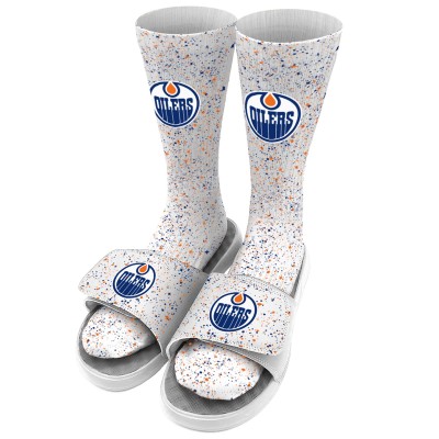 Носки и шлепки Edmonton Oilers ISlide Speckle - White