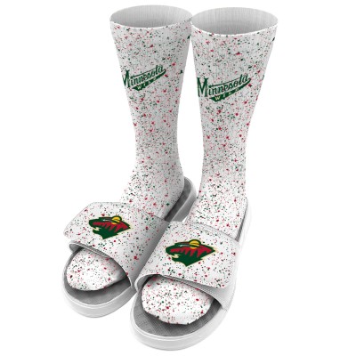 Носки и шлепки Minnesota Wild ISlide Speckle - White