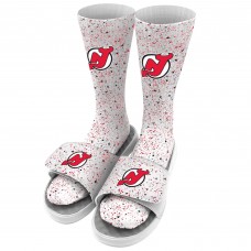 Носки и шлепки New Jersey Devils ISlide Youth Speckle - White