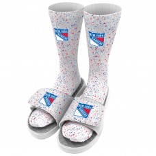 Носки и тапочки New York Rangers ISlide Youth Speckle - White