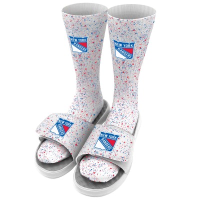 Носки и тапочки New York Rangers ISlide Youth Speckle - White