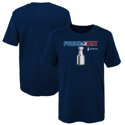 Футболка Preschool Colorado Avalanche Fanatics Navy 2022 Stanley Cup Champions Celebration
