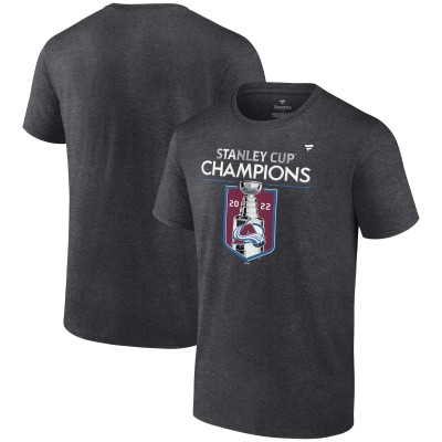 Футболка Colorado Avalanche 2022 Stanley Cup Champions Locker Room - Heathered Charcoal