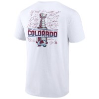 Футболка чемпионская Colorado Avalanche 2022 Stanley Cup Champions Signature Roster - White