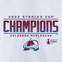 Colorado Avalanche 2022 Stanley Cup Champions Signature Roster T-Shirt - White