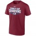 Футболка Colorado Avalanche 2022 Stanley Cup Champions Jersey Roster - Burgundy