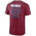 Футболка Colorado Avalanche 2022 Stanley Cup Champions Jersey Roster - Burgundy