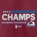 Футболка чемпионская Colorado Avalanche 2022 Stanley Cup Champions Winger - Burgundy