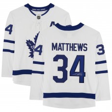 Игровая джерси Autographed Toronto Maple Leafs Auston Matthews Fanatics Authentic White Fanatics Breakaway