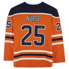 Игровая джерси Autographed Edmonton Oilers Darnell Nurse Fanatics Authentic Orange Fanatics Breakaway