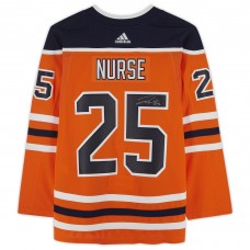 Игровая джерси Autographed Edmonton Oilers Darnell Nurse Fanatics Authentic Orange adidas Authentic