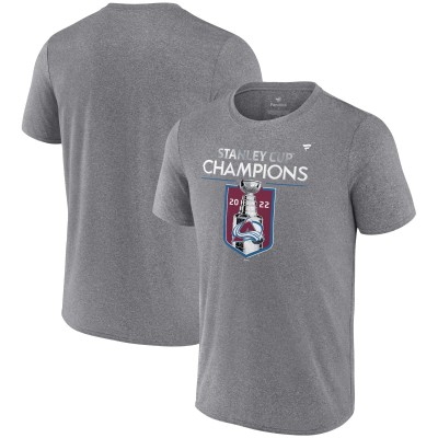 Футболка Colorado Avalanche 2022 Stanley Cup Champions Locker Room Performance - Heathered Gray