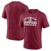 Футболка Colorado Avalanche 2022 Stanley Cup Champions Slap Shot Tri-Blend - Burgundy