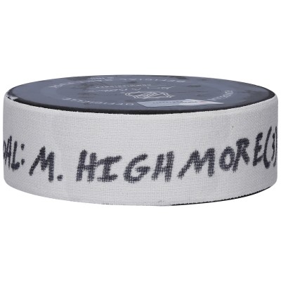Шайба с автографом Matthew Highmore Vancouver Canucks Fanatics Authentic Game-Used Goal from February 27, 2022 vs. New York Rangers