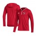 Футболка с длинным рукавом с капюшоном New Jersey Devils adidas Team - Red