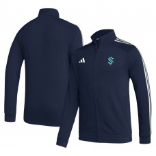 Куртка на молнии Seattle Kraken adidas Raglan - Deep Sea Blue