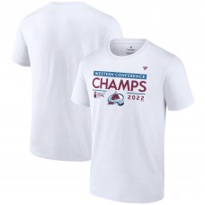 Футболка Colorado Avalanche 2022 Western Conference Champions Big &; Tall Locker Room - White