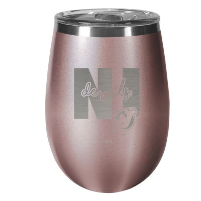 New Jersey Devils 10oz. Rose Gold Wine Tumbler