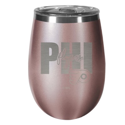 Philadelphia Flyers 10oz. Rose Gold Wine Tumbler