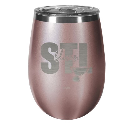 St. Louis Blues 10oz. Rose Gold Wine Tumbler