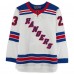 Игровая джерси Autographed New York Rangers Adam Fox Fanatics Authentic White adidas Authentic