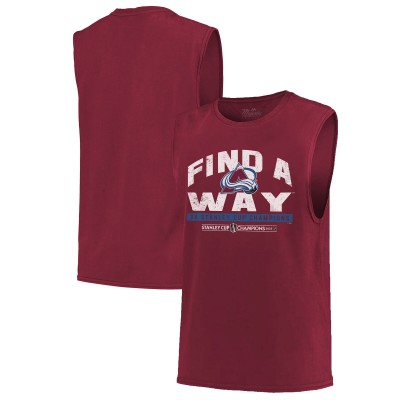 Майка Colorado Avalanche Majestic Threads 2022 Stanley Cup Champions Softhand Muscle - Burgundy